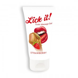 LUBRIFICANTE BACIABILE LICK-IT STRAWBERRY 50ML