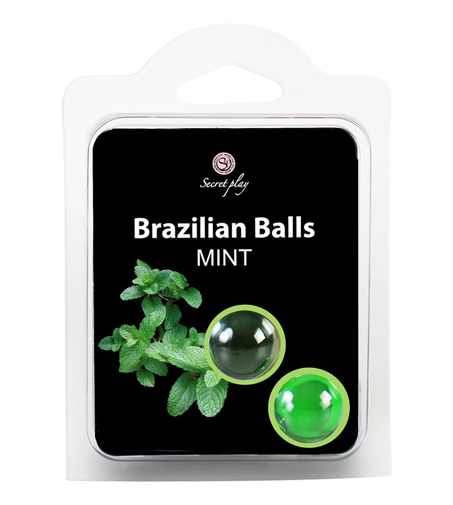 BALLS BALLS KISSABLE LUBRICANT BALLS MINT FLAVOUR 2 x 4GR