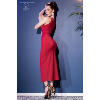 VESTIDO CR-4445 ROJO