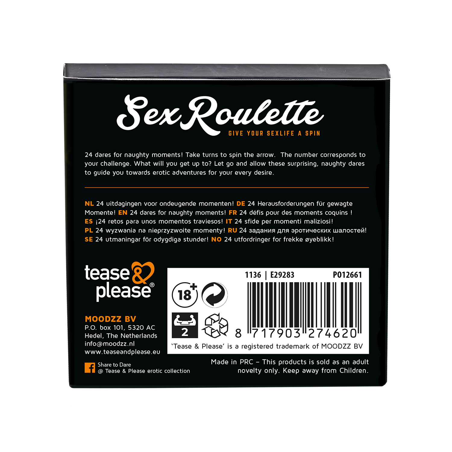 JUEGO SEX ROULETTE NAUGHTY PLAY NL-DE-EN-FR-ES-IT-PL-RU-SE-NO