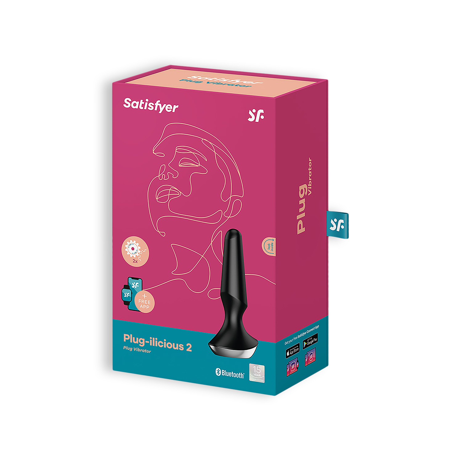 SATISFYER PLUG-ILICIOUS 2 ANAL PLUG BLACK