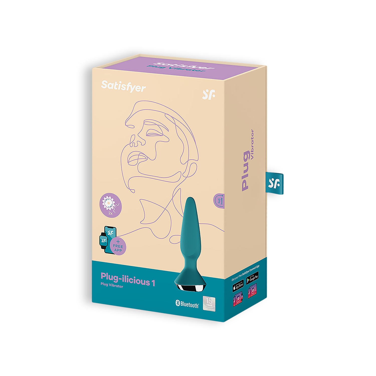 PLUG ANAL PLUG-ILICIOUS 1 SATISFYER AZUL