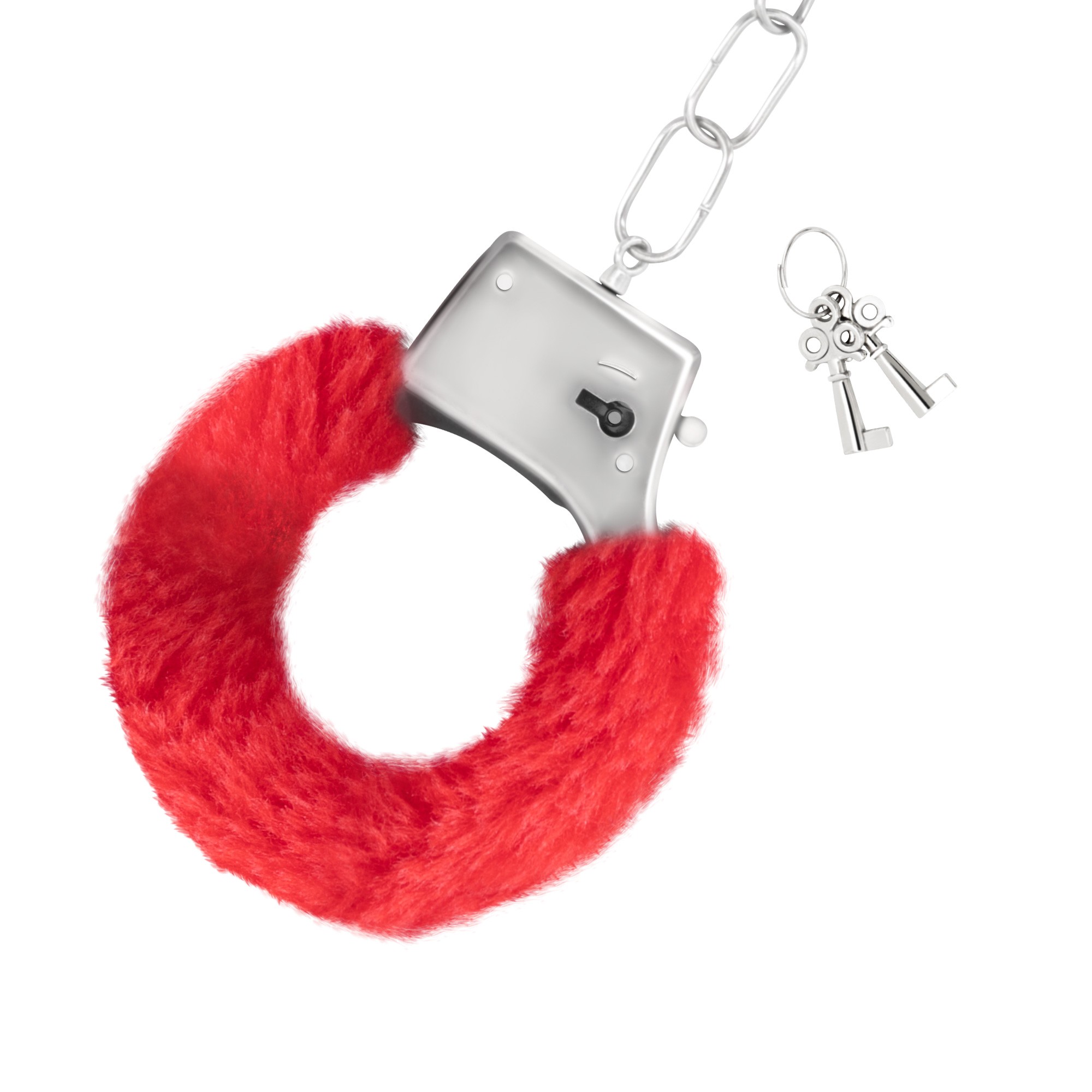 PACK DE 30 MENOTTES DE PELUCHE LOVE CUFFS CRUSHIOUS ROUGES