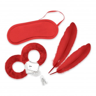 PACK OF 24 LOVER'S DREAM BONDAGE KIT CRUSHIOUS RED