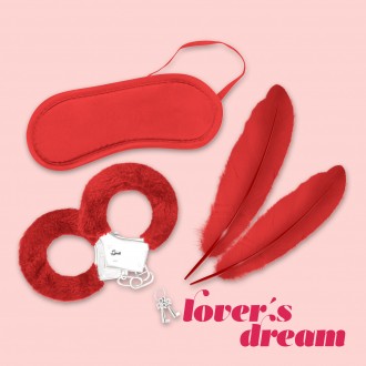 PACK OF 24 LOVER'S DREAM BONDAGE KIT CRUSHIOUS RED