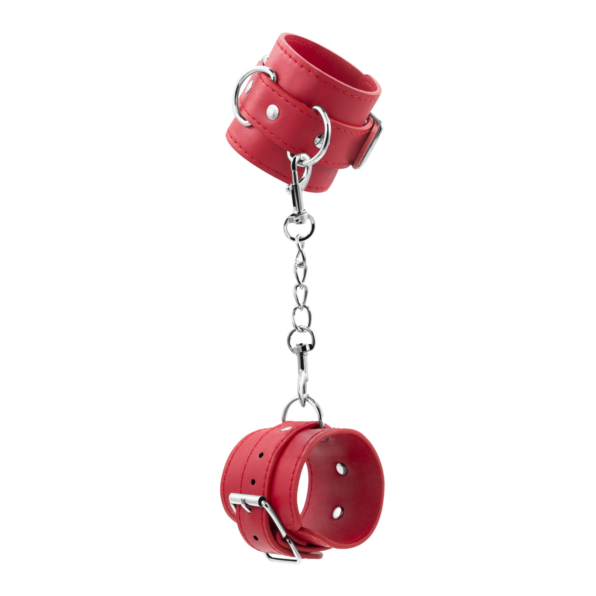 PACK DE 24 MENOTTES EN CUIRE BONDAGE LOVE CRUSHIOUS ROUGES