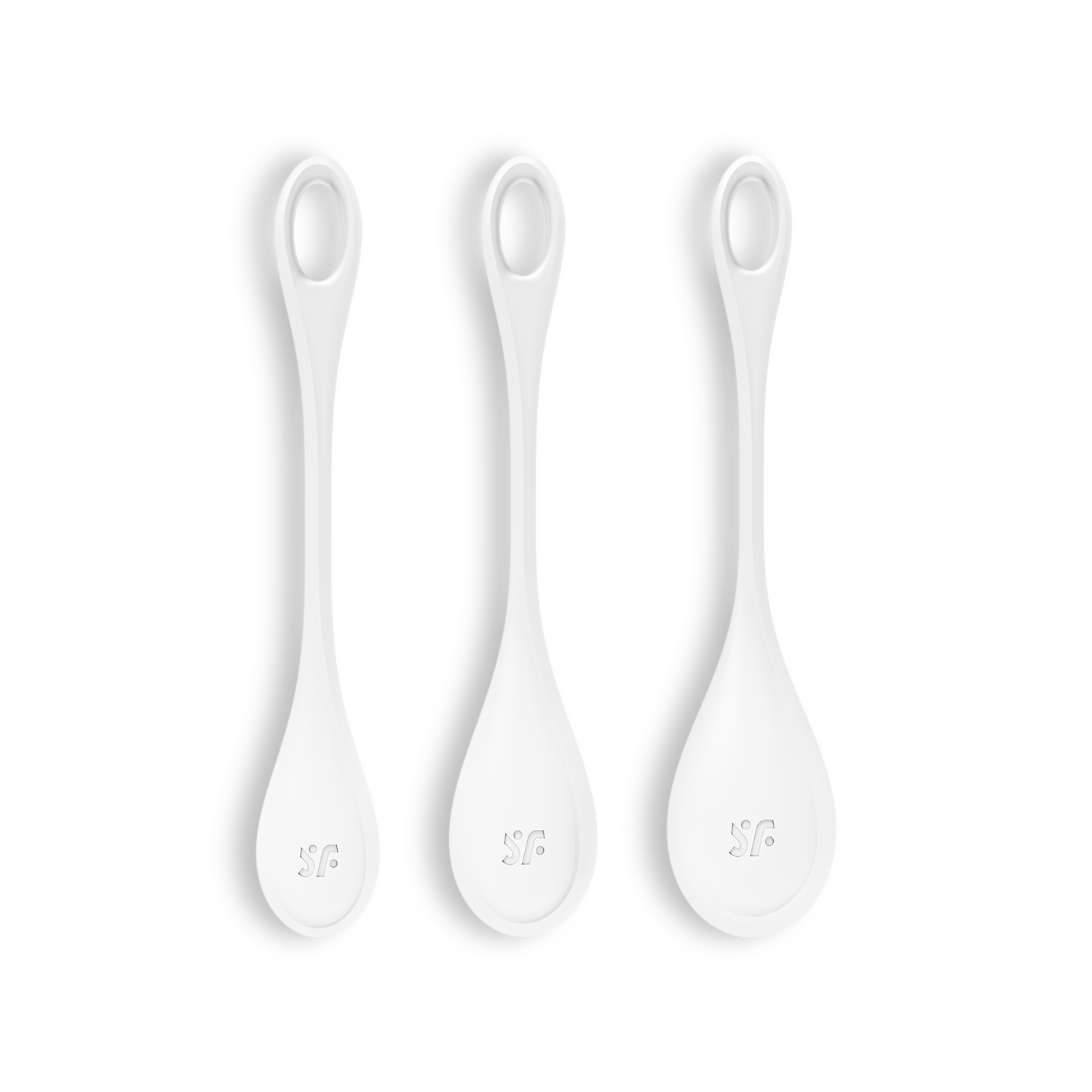 SET DI 3 PALLE DI KEGEL YONI POTENZA 1 BIANCO SATISFYER