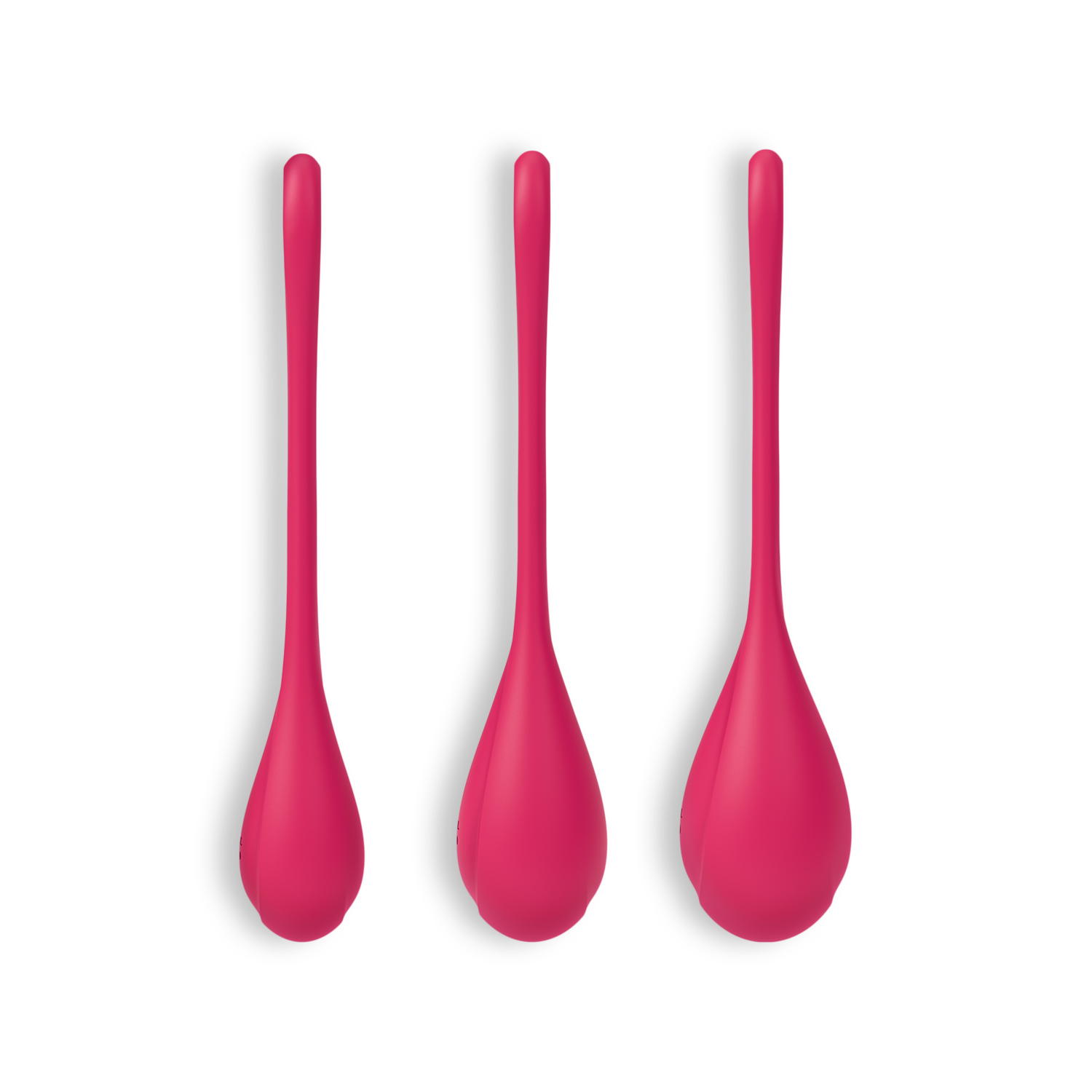 CONJUNTO DE 3 BOLAS KEGEL YONI POWER 1 SATISFYER ROJAS