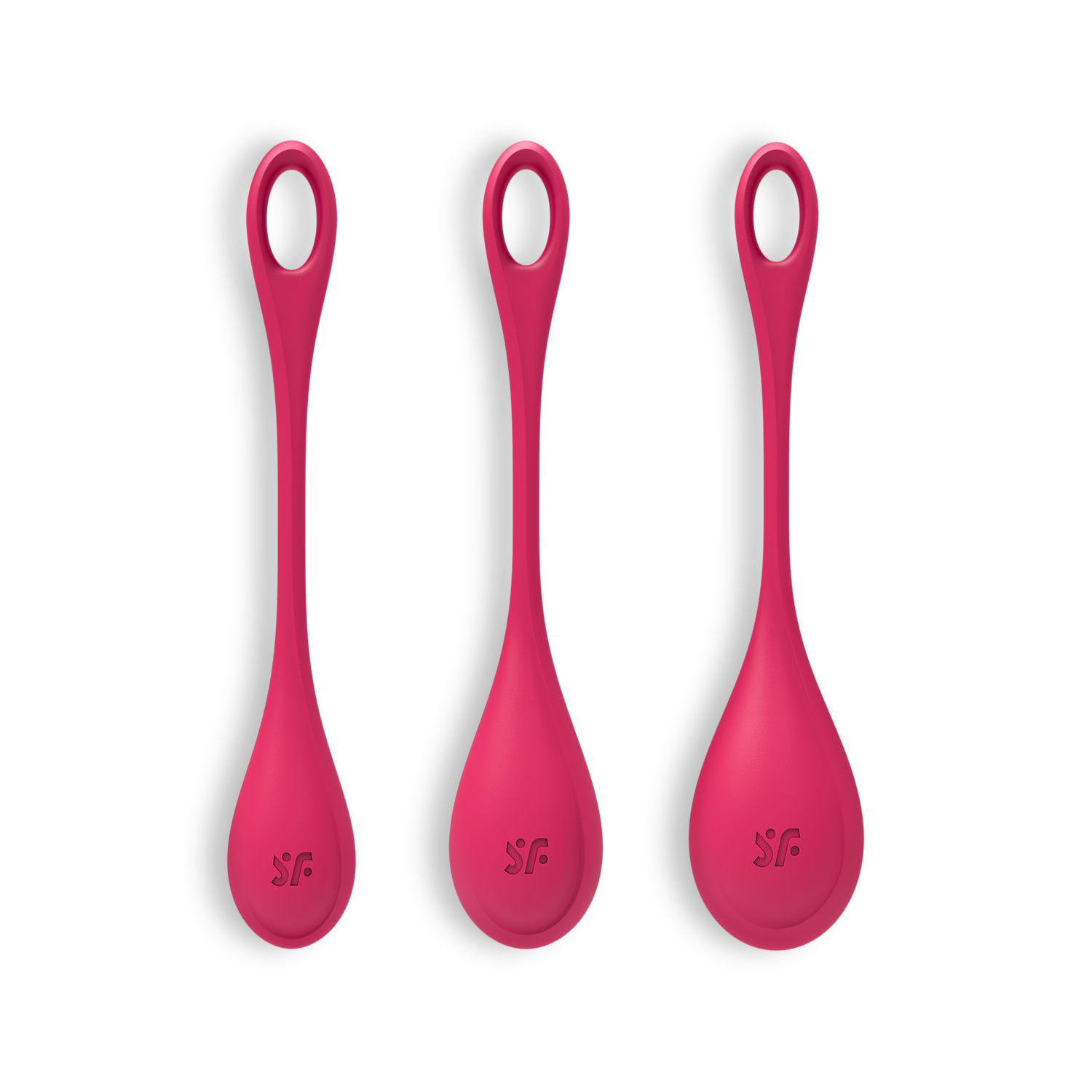 SET DI 3 PALLE DI KEGEL YONI POTENZA 1 ROSSO SATISFYER