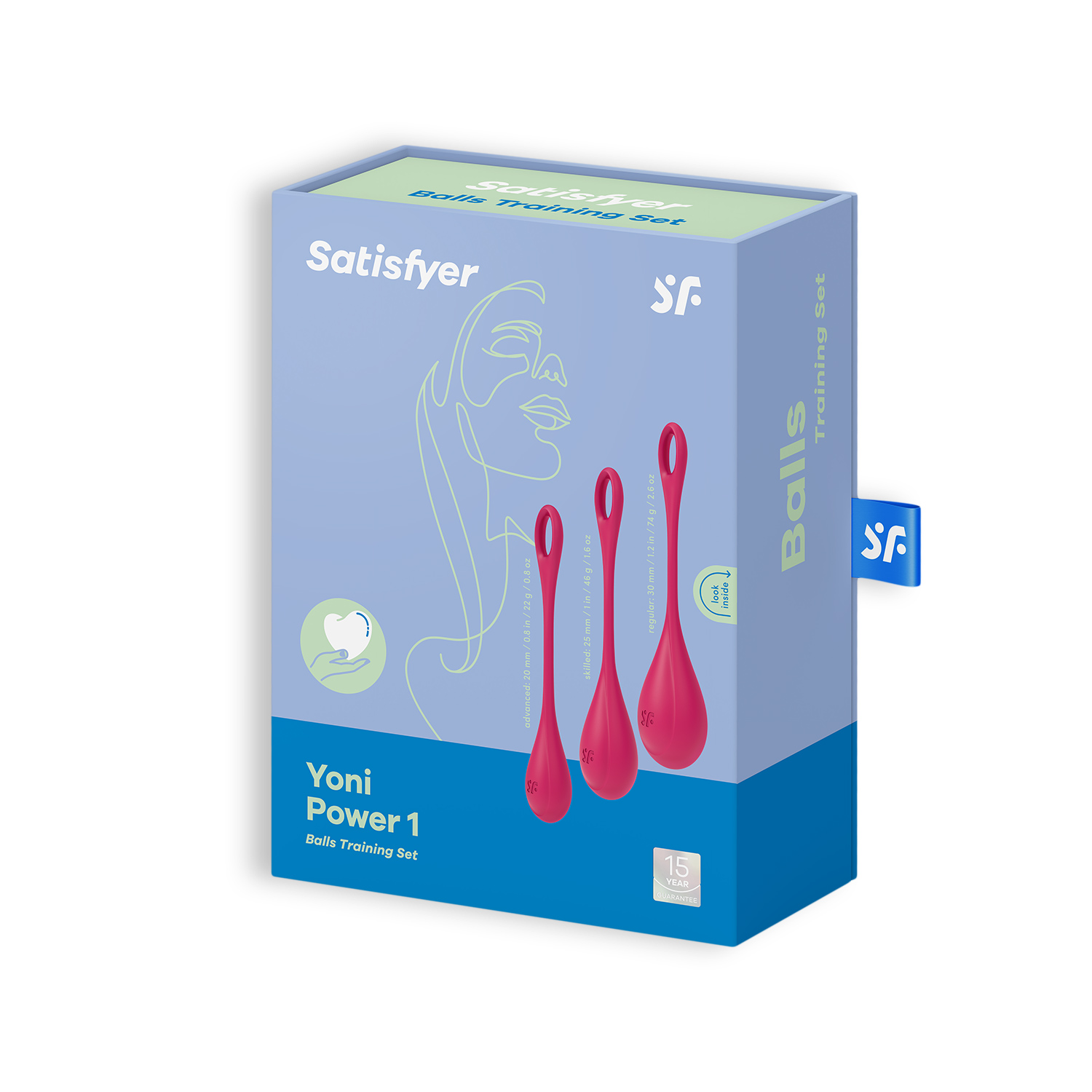 SET DI 3 PALLE DI KEGEL YONI POTENZA 1 ROSSO SATISFYER