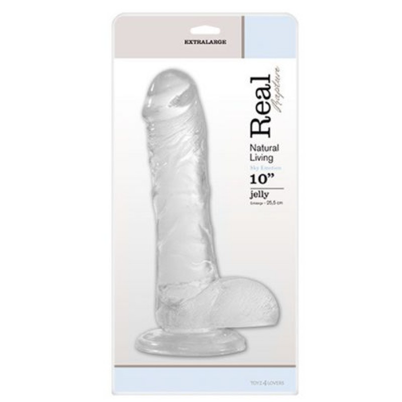 DILDO REAL RAPTURE SKY EMOTION 10&#039;&#039; TRANSPARENTE