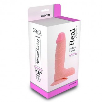 REALISTICO DILDO REALE RAPIMENTO TERRA SAPORE 7.5 " BIANCO