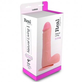 DILDO REALISTICO VERO RAPIMENTO FUOCO PASSIONE 9 " BIANCO