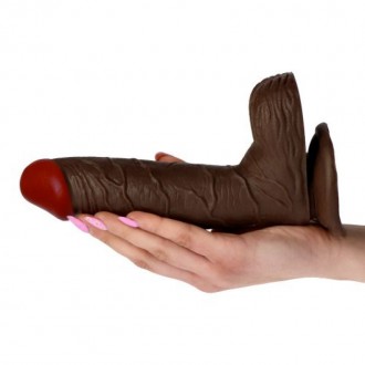 REALISTICO DILDO REALE RAPIMENTO TERRA SAPORE 7.5 " NERO