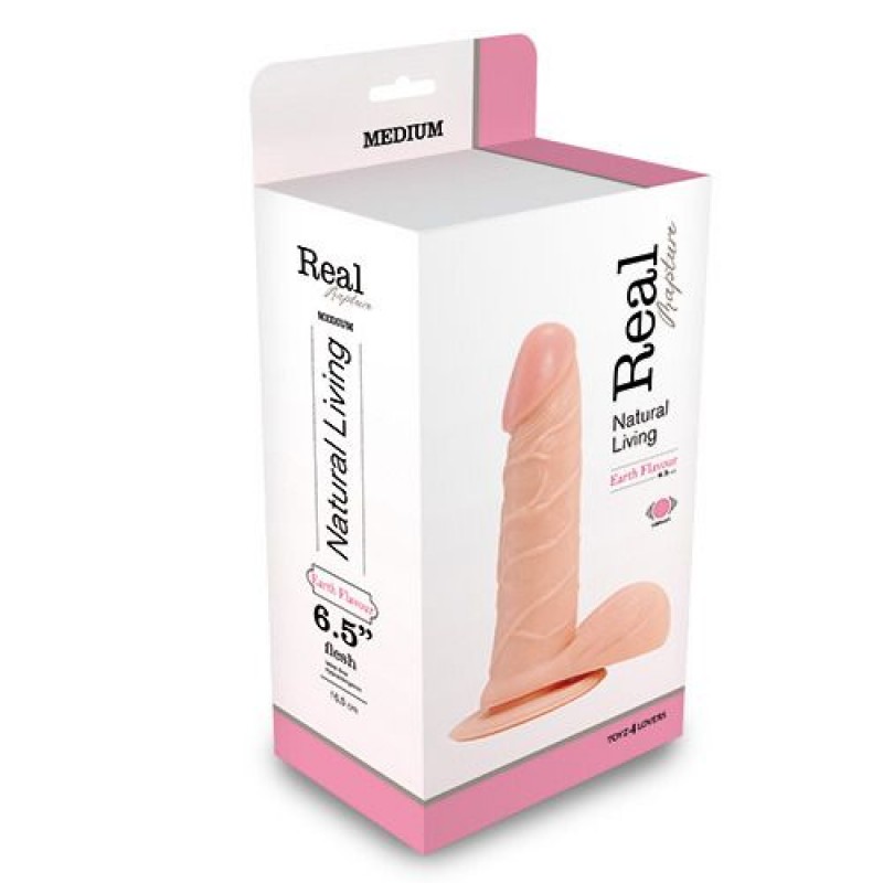 REAL RAPTURE EARTH FLAVOUR REALISTIC VIBRATOR 6.5&#039;&#039; WHITE