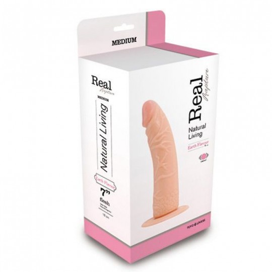 REAL RAPTURE EARTH FLAVOUR REALISTIC VIBRATOR 7&#039;&#039; WHITE