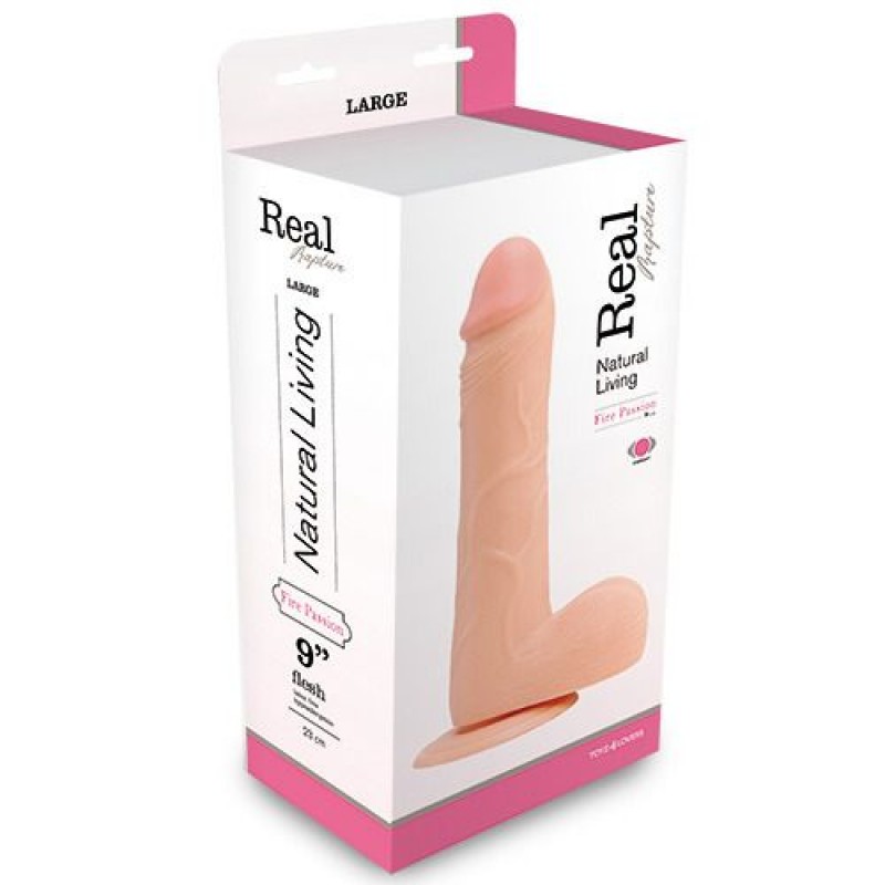 VIBRADOR REALÍSTICO REAL RAPTURE FIRE PASSION 9&#039;&#039; BRANCO