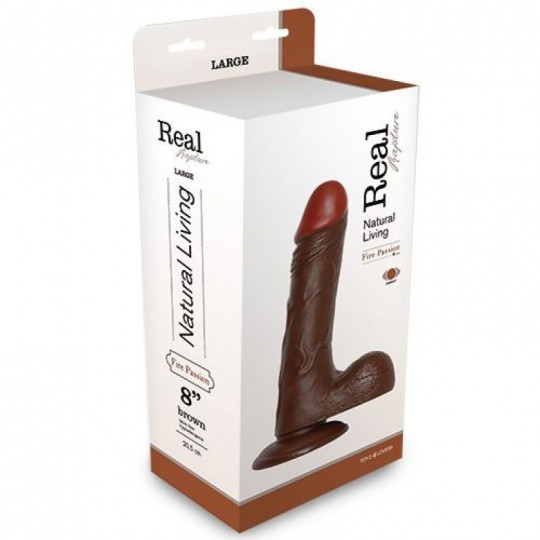 DILDO REALISTICO VERO RAPIMENTO FUOCO PASSIONE 8 &quot; NERO