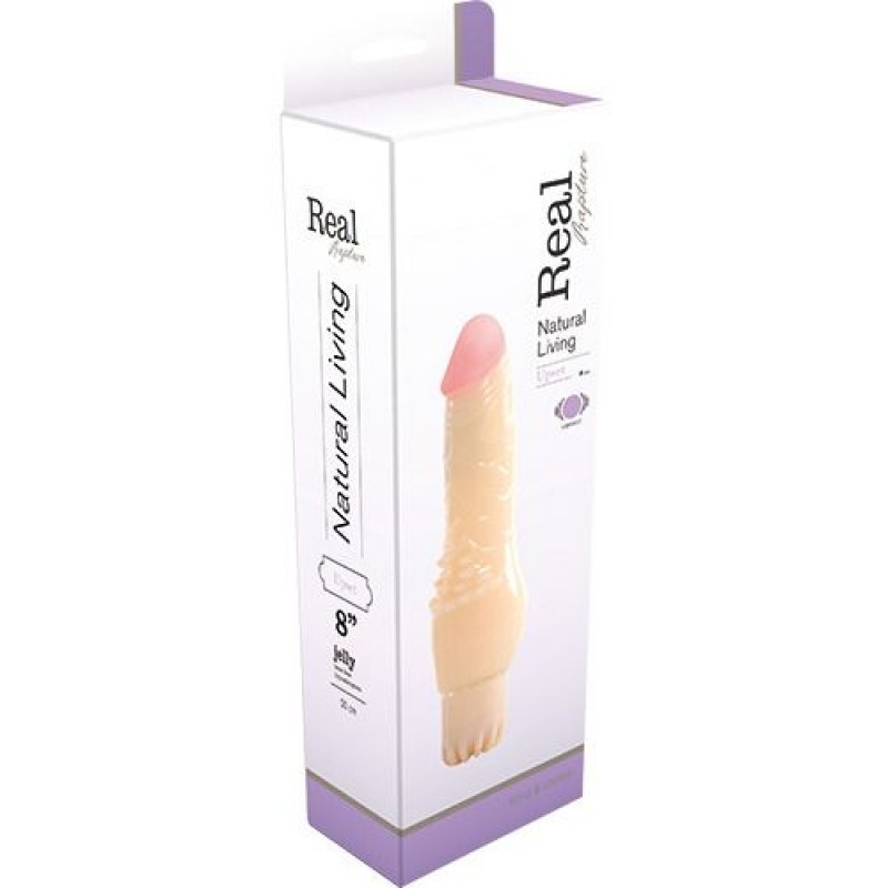 VIBRADOR JELLY REAL RAPTURE UPSET 8&#039;&#039;