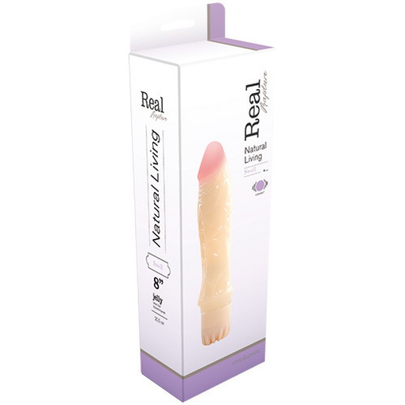 VIBRADOR JELLY REAL RAPTURE SWELL 8&#039;&#039;