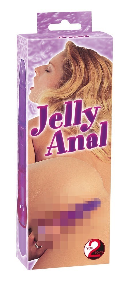 JELLY ANAL VIBRATOR PURPLE