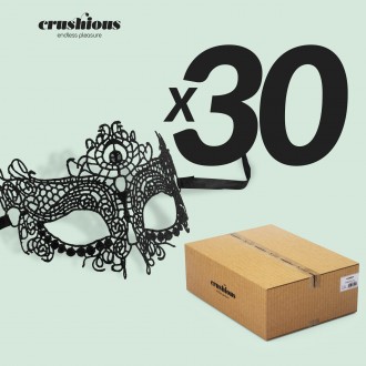 PACK DE 30 MÁSCARA DE RENDA PRETA MYSTICA CRUSHIOUS