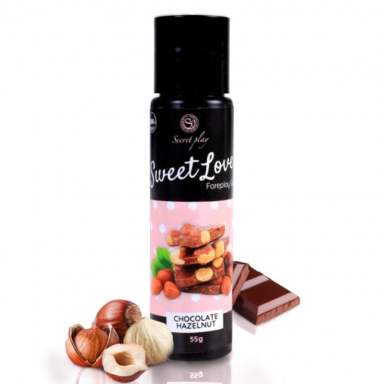 GEL LUBRIFICANTE COM SABOR A CHOCOLATE DE AVELÃS SWEET LOVE SECRET PLAY 60ML