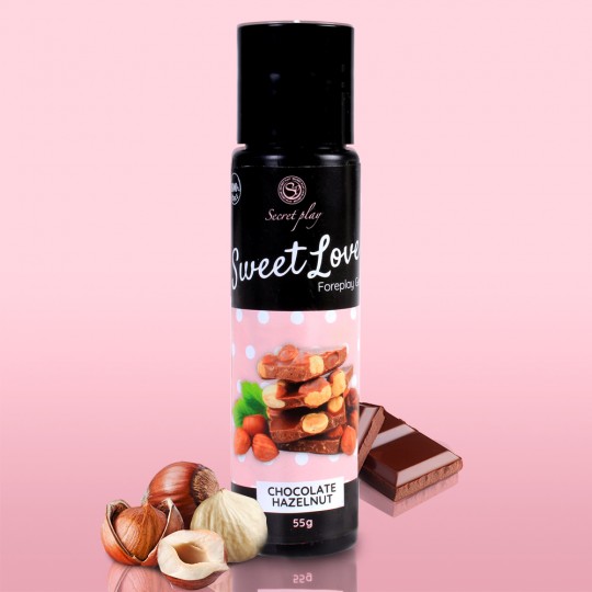 GEL LUBRIFICANTE COM SABOR A CHOCOLATE DE AVELÃS SWEET LOVE SECRET PLAY 60ML