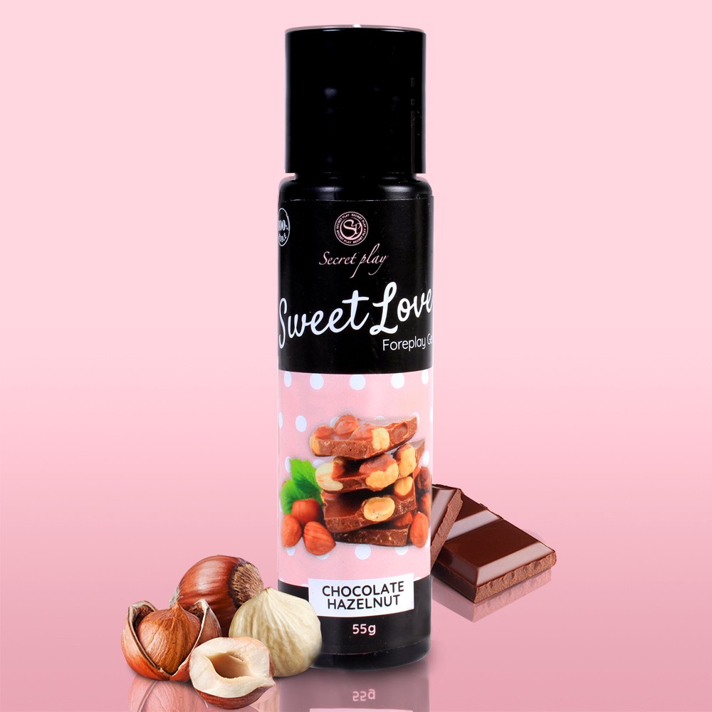 GEL LUBRICANTE CON SABOR A CHOCOLATE DE AVELLANAS BLANCO SWEET LOVE SECRET PLAY 60ML