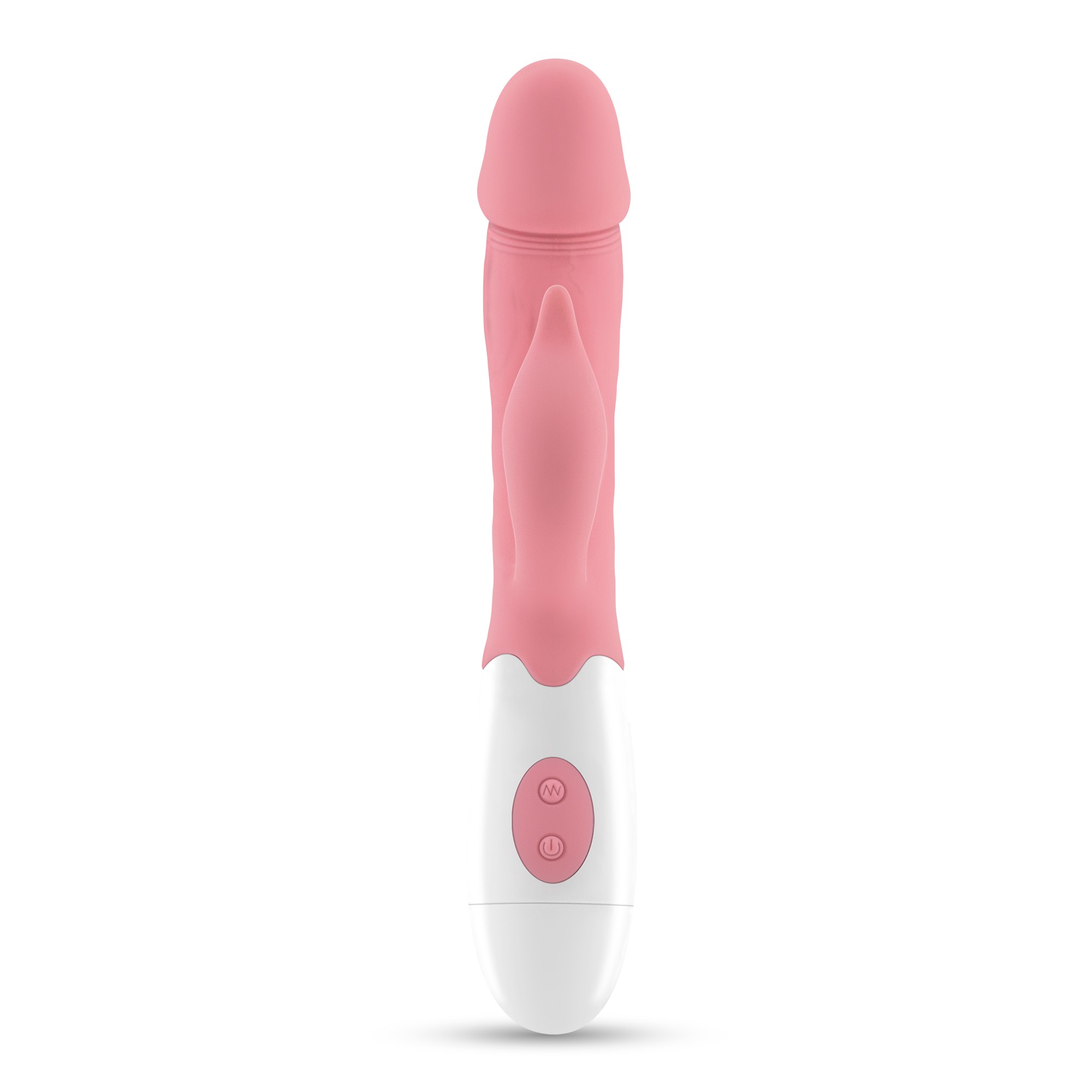 VIBRADOR COM ESTIMULADOR DE CLITÓRIS MOCHI ROSA E LUBRIFICANTE À BASE DE ÁGUA INCLUÍDO CRUSHIOUS