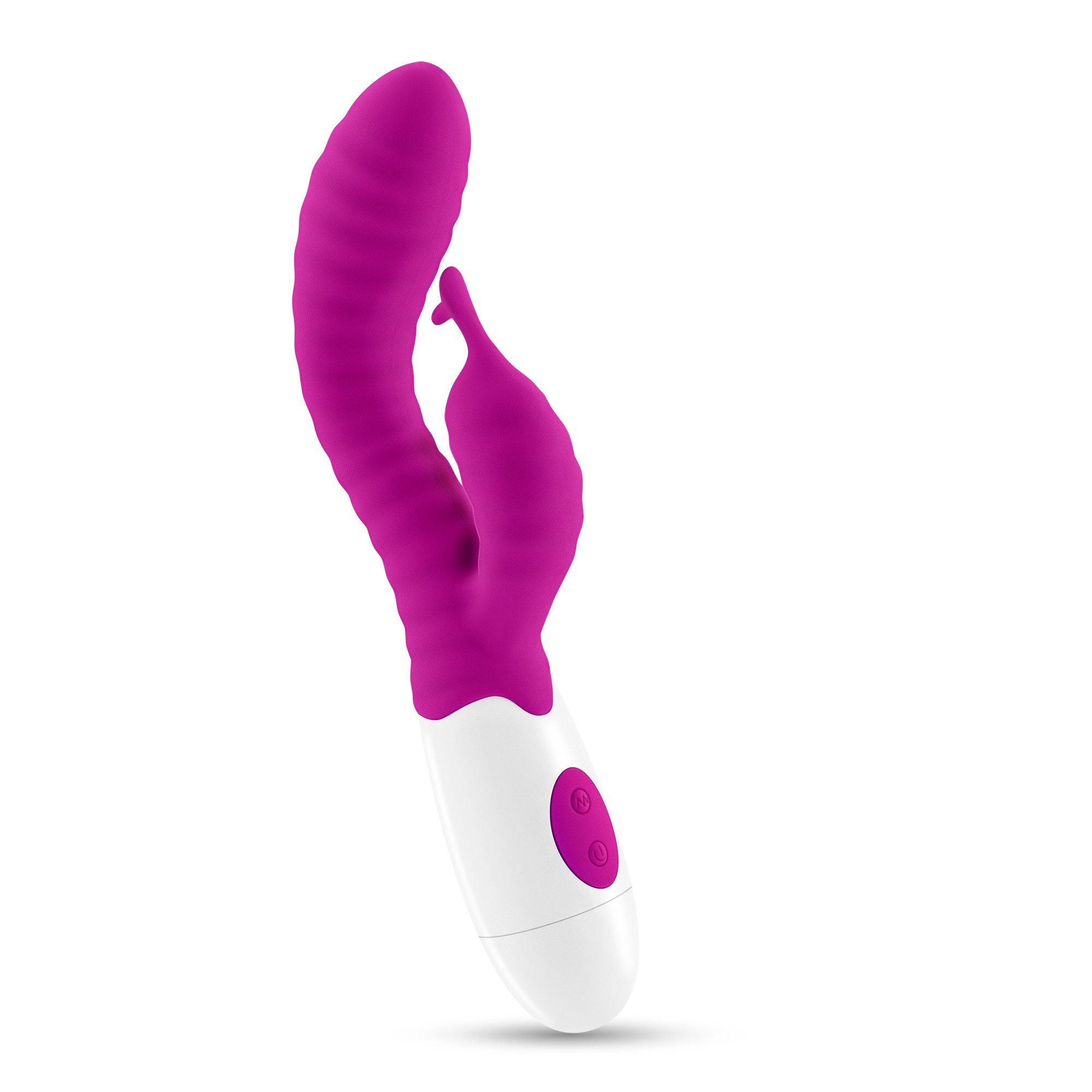 CRUSHIOUS GUMMIE RABBIT VIBRATOR PURPLE WITH WATERBASED LUBRICANT INCLUDED