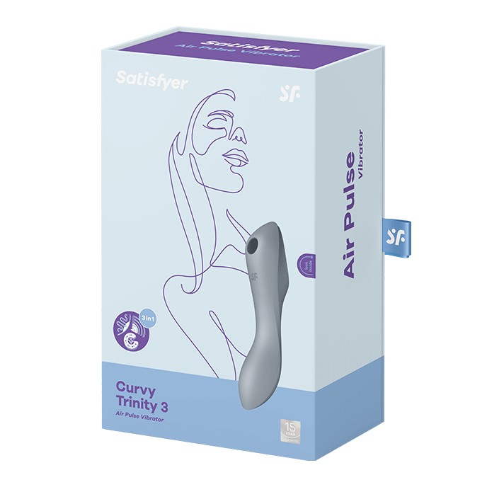 VIBRADOR CURVY TRINITY 3 SATISFYER GRIS