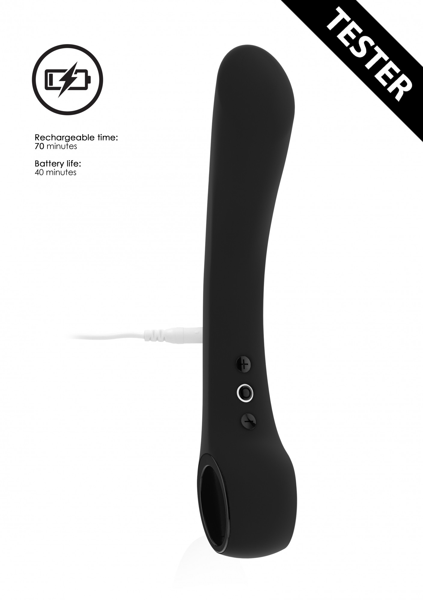 TESTER VIVE OMBRA VIBRATOR BLACK