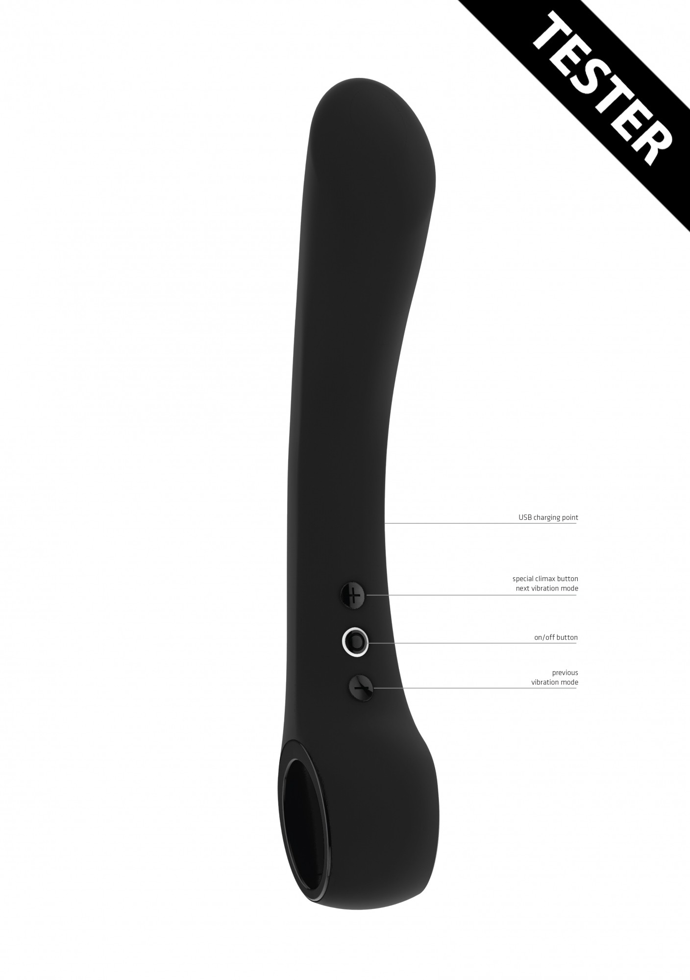 TESTER VIBRADOR OMBRA VIVE PRETO