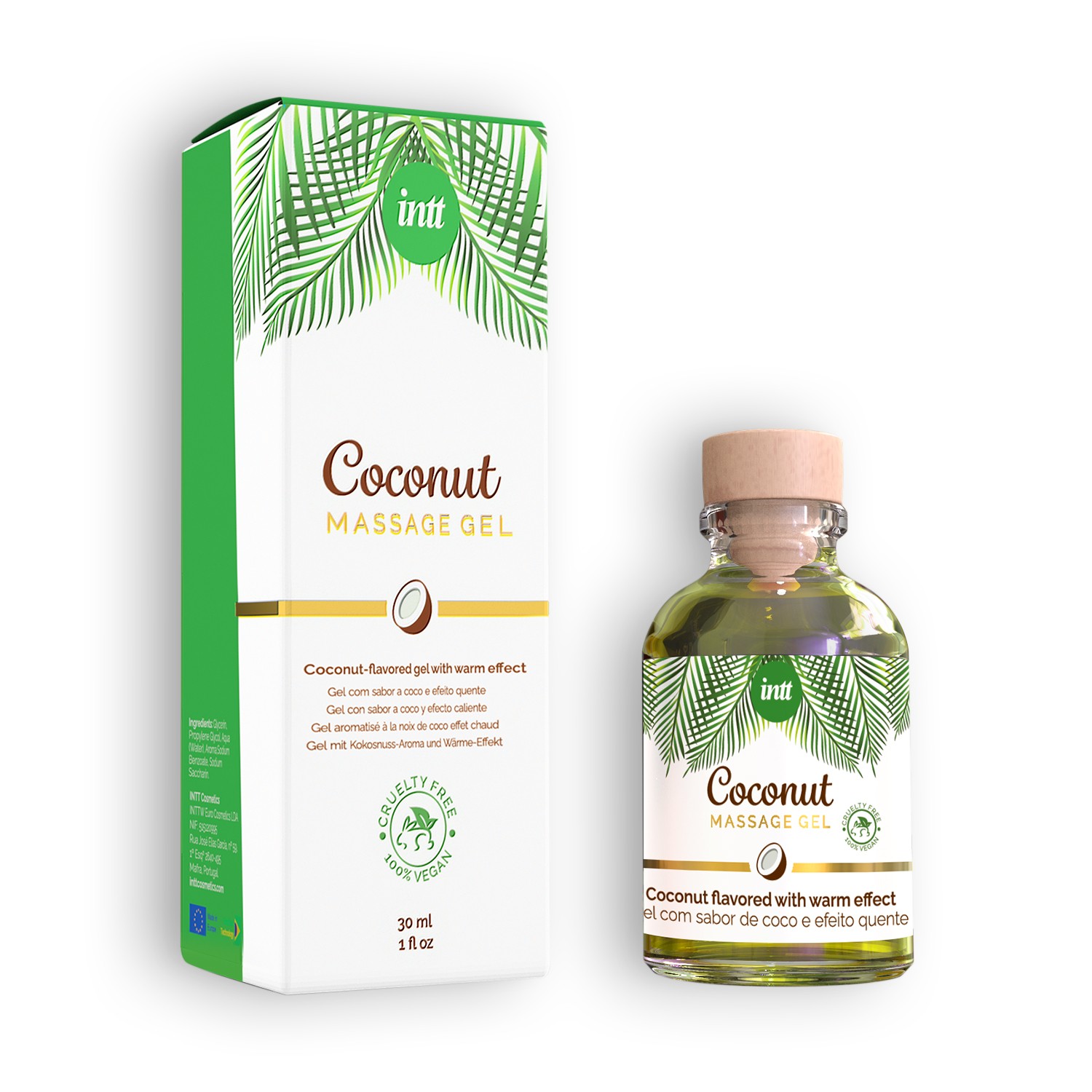 INTT COCONUT FLAVOURED MASSAGE GEL 30ML