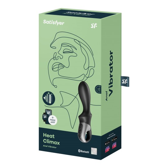 CALORE CLIMAX DILDO CON NERO SATISFYER APP