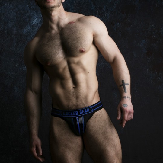 LOCKER GEAR MASSIVE RUDE JOCKSTRAP BLUE