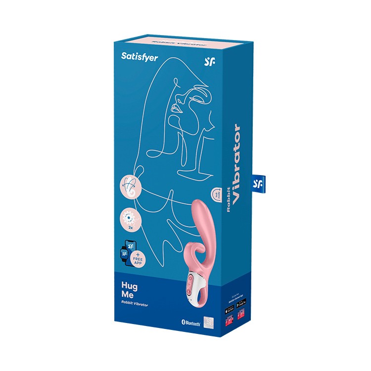 VIBRADOR HUG ME CON APP SATISFYER ROSA