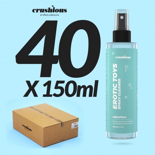 PACK DE 40 LIMPIADOR DE JUGUETES EN SPRAY CRUSHIOUS 150 ML