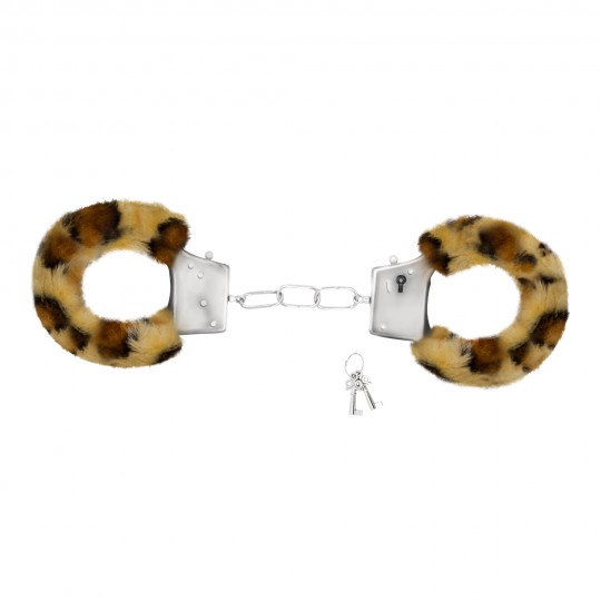 LOVE CUFFS FURRY HANDCUFFS CRUSHIOUS LEOPARD