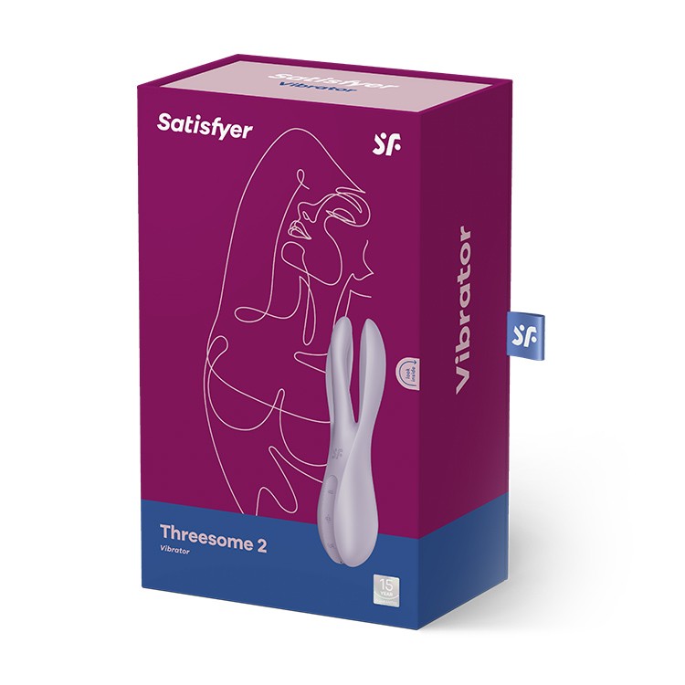 VIBRATEUR THREESOME 2 VIOLET SATISFYER