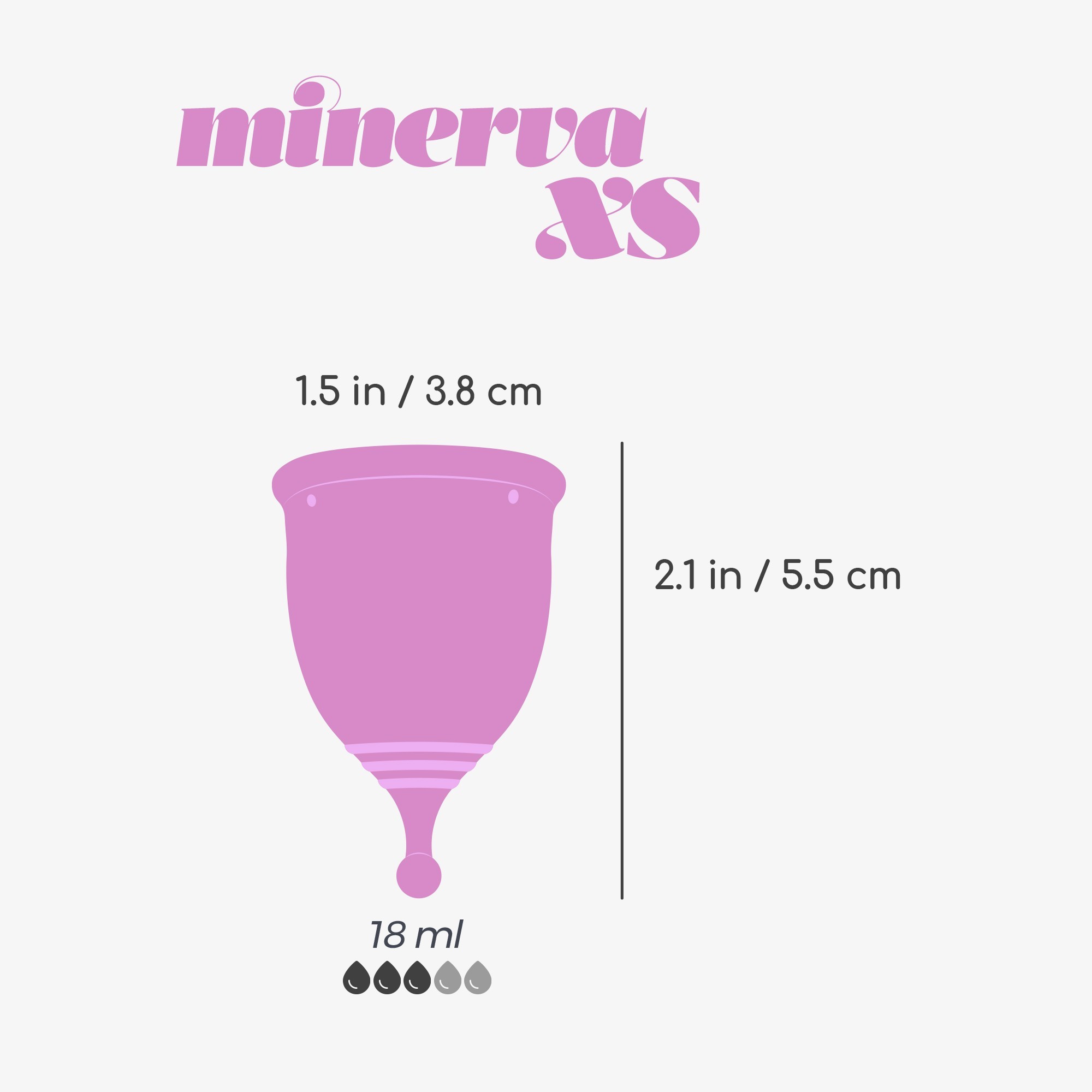 COPO MENSTRUAL MINERVA XS COM BOLSA E LIMPADOR DE BRINQUEDOS 150 ML CRUSHIOUS