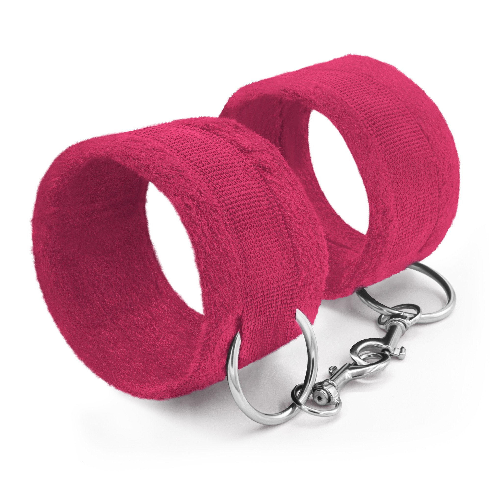 MENOTTES DE VELCRO TOUGH LOVE AVEC CHAINE DE 40CM SUPPLÉMENTAIRE CRUSHIOUS ROSA