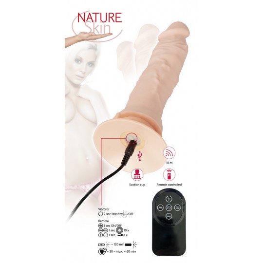 VIBRATORE REALISTICO CON TELECOMANDO WIRELESS  BENDABLE RC NATURE SKIN