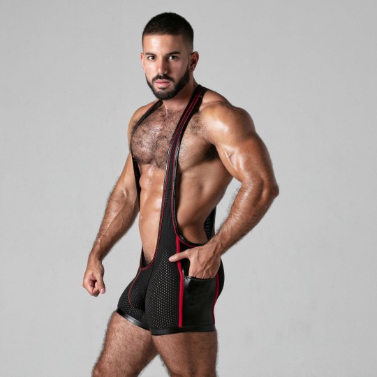 SINGLET LOOK AT IT LOCKER GEAR ROSSO