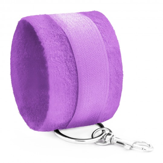 MENOTTES DE VELCRO TOUGH LOVE AVEC CHAINE DE 40CM SUPPLÉMENTAIRE CRUSHIOUS VIOLET