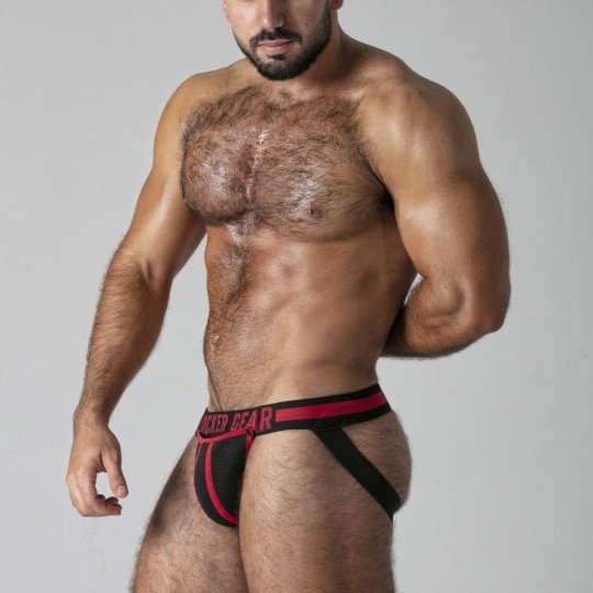 LOCKER GEAR FULL ACCESS JOCKSTRAP RED