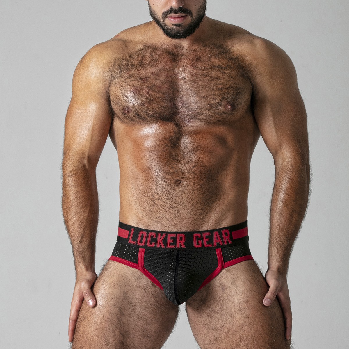 LOCKER GEAR PUSH IT BRIEF RED