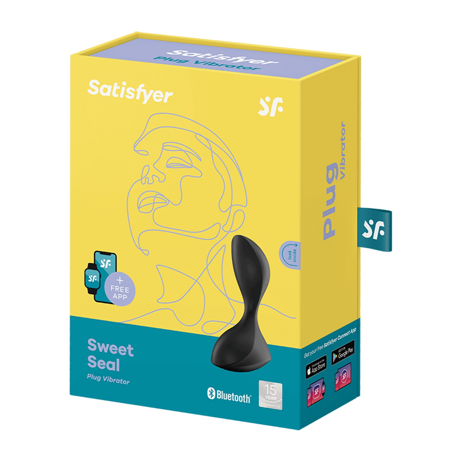 SATISFYER SWEET SEAL PLUG BLACK