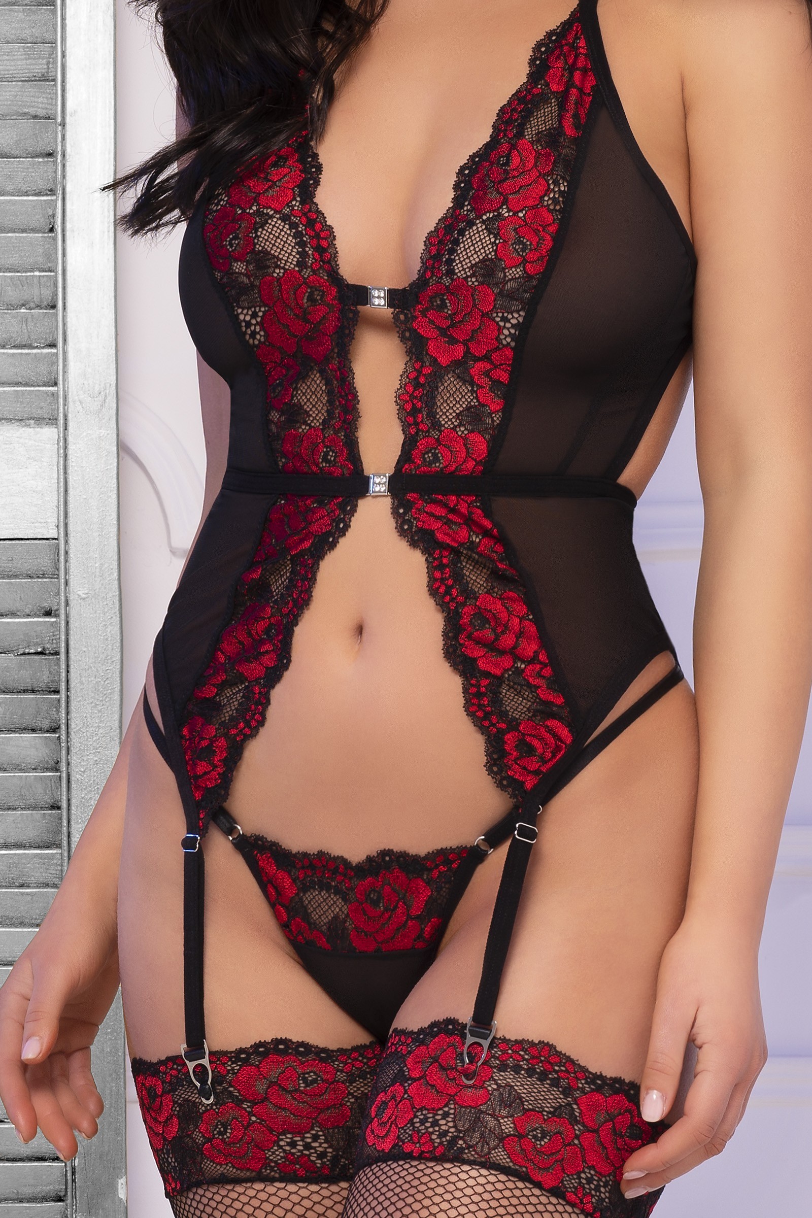 CORSAGE ET STRING CR-4635 CHILIROSE